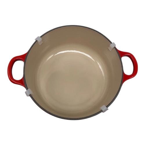 LE CREUSET (ルクルーゼ) ホーロー両手鍋 レッド 20cm/2.4L ココットロンド