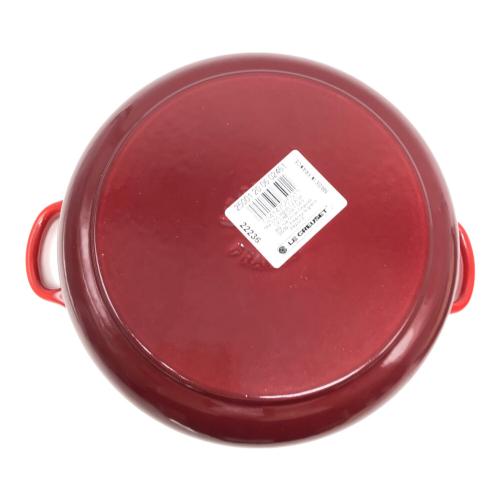 LE CREUSET (ルクルーゼ) ホーロー両手鍋 レッド 20cm/2.4L ココットロンド