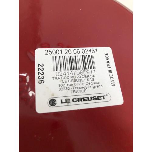 LE CREUSET (ルクルーゼ) ホーロー両手鍋 レッド 20cm/2.4L ココットロンド