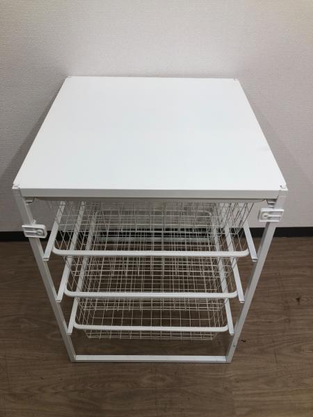 IKEA (イケア) ラック ホワイト 4段ワイヤー引き出し JONAXEL