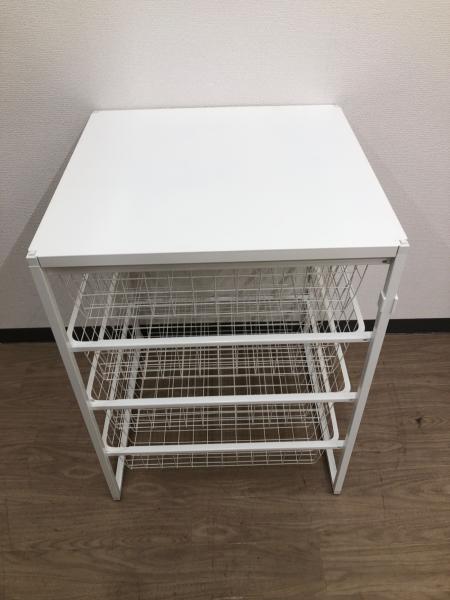 IKEA (イケア) ラック ホワイト 4段ワイヤー引き出し JONAXEL