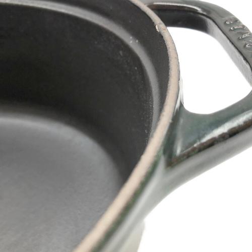 Staub (ストウブ) 両手鍋 29cm グリーン　USED