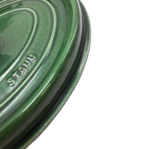 Staub (ストウブ) 両手鍋 29cm グリーン　USED