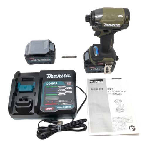 充電式インパクトドライバ(フルセット)オリーブ TD002GRDX0 純正バッテリー 79399