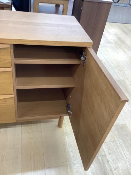 unico 2扉キャビネット UNICO (ウニコ) キャビネット ナチュラル 2枚扉 3段引き出し