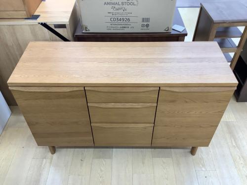 UNICO (ウニコ) キャビネット ナチュラル 2枚扉 3段引き出し KIRP