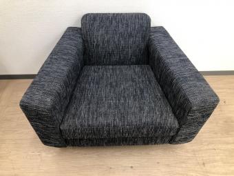 FLANNEL SOFA (フランネルソファ) 1人掛けソファー ブラック ファブリック