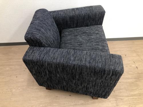 FLANNEL SOFA (フランネルソファ) 1人掛けソファー ブラック ファブリック