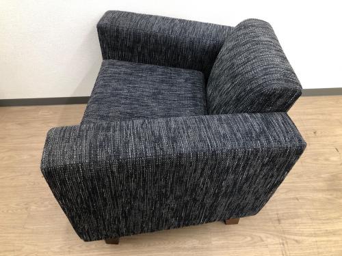 FLANNEL SOFA (フランネルソファ) 1人掛けソファー ブラック ファブリック