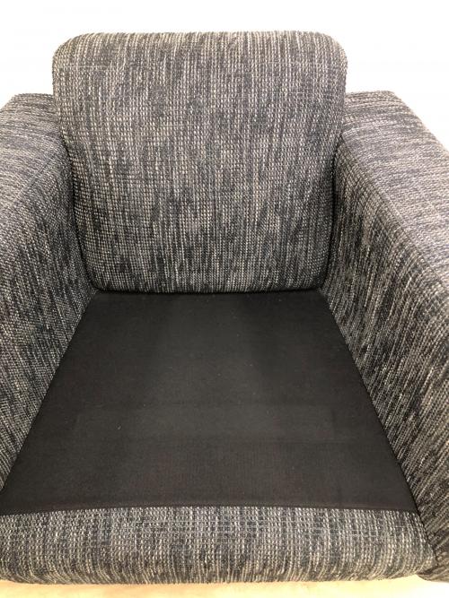 FLANNEL SOFA (フランネルソファ) 1人掛けソファー ブラック ファブリック