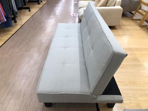 ソファーベッド ライトグレー　ファブリック