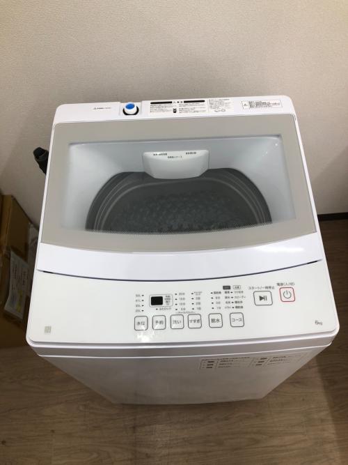 ニトリ 全自動洗濯機 6.0kg NT60L1WH 2024年製 クリーニング済 50Hz／60Hz