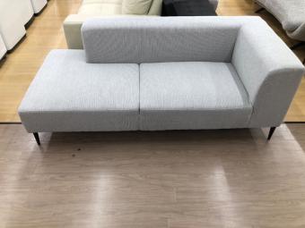 FUJIEI (藤栄) サイドソファ ライトグレー 3人掛け DANKE One ArmSofa