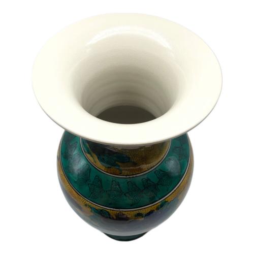 九谷焼花瓶 九谷焼 壺 花瓶 九谷錦栄 - メルカリ