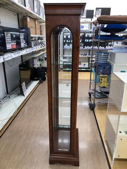 コレクションボード ブラウン　アンティーク調 ガラス扉