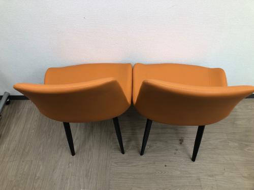 アーバン通商 (アーバンツウショウ) セラミックダイニング5点セット ホワイト×オレンジ 5点セット