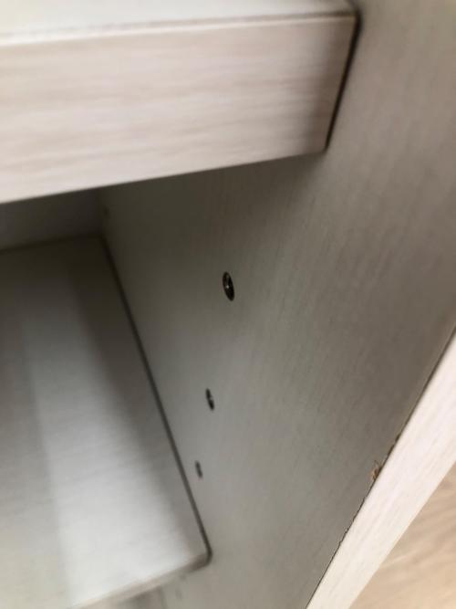 ニトリ ミドルシェルフ ホワイト  4段 引き出し付 ルフィ2