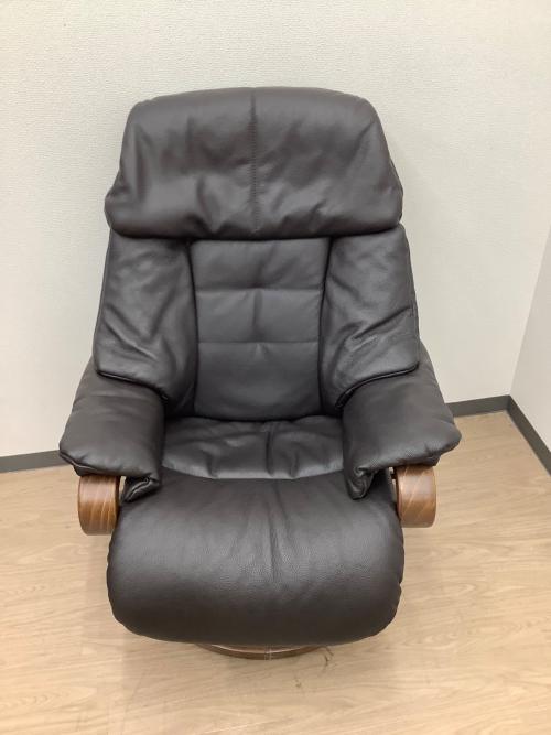 Himolla (ヒモラ) ゼロストレスチェア ブラック×ブラウン  オットマン付き Model7125 レザー