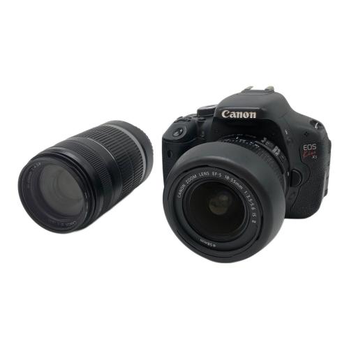 CANON デジタル一眼レフカメラ (ダブルズームキット) ※ステレオAVケーブル、付属ディスク2枚欠品