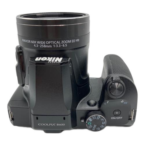 Nikon コンパクトデジタルカメラ COOLPIX B600 1676万画素 1/2.3型CMOS (裏面照射型) 専用電池(マイクロUSBあれば充電可能) SD、SDHC、SDXCカード ISO125-6400 20017507