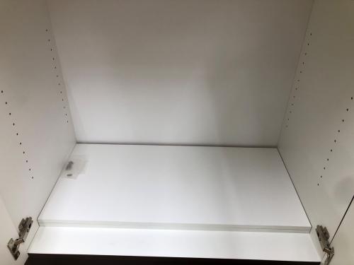 3枚扉キッチンカウンター ダークブラウン ニトリ