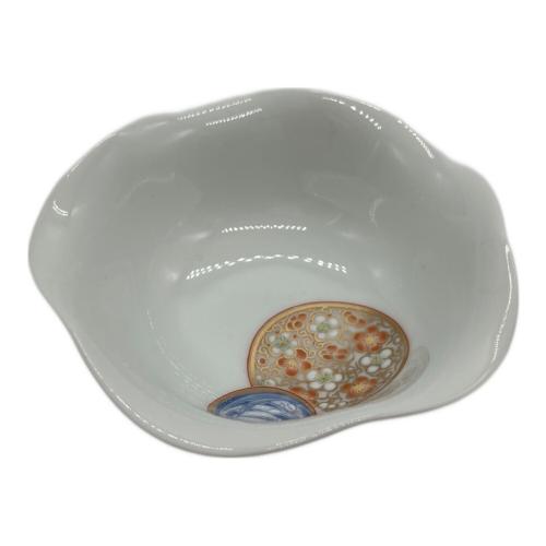 深川製磁 (フカガワセイジ) 小皿揃え 寿赤絵