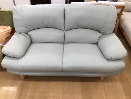 関家具 (セキカグ) スイート2人掛けソファー スカイブルー 足付き