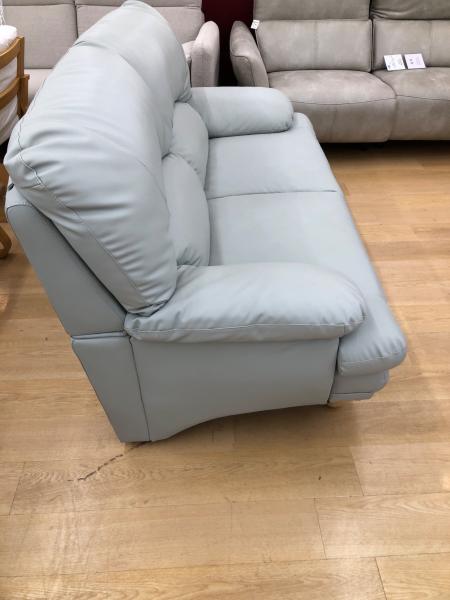 関家具 (セキカグ) スイート2人掛けソファー スカイブルー 足付き 