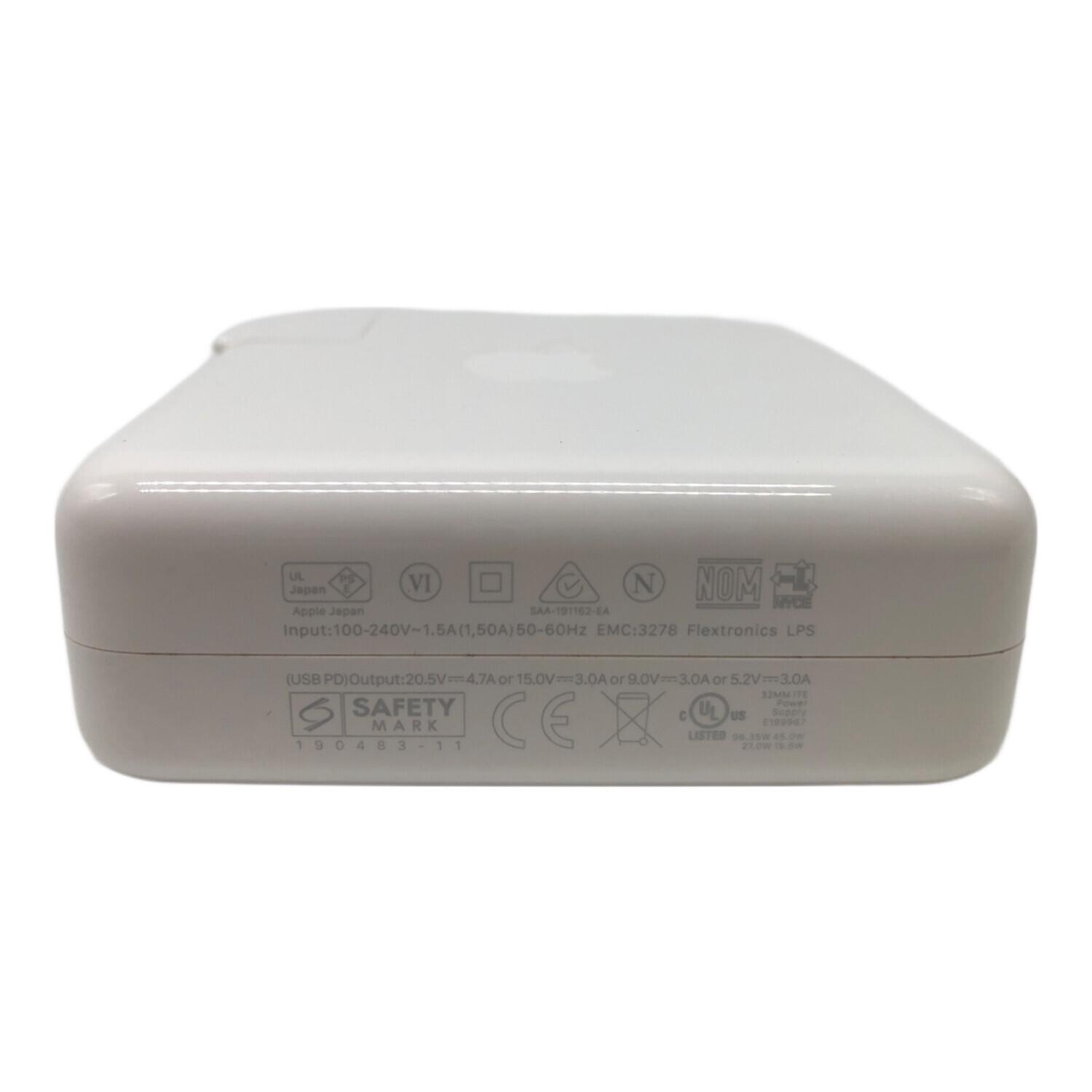 Apple (アップル) 96W USB-C電源アダプタ A2166 動作確認済み