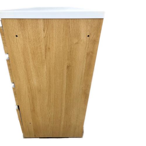 ニトリ キッチンカウンター ブラウン 278 1枚扉・4段 リガーレ