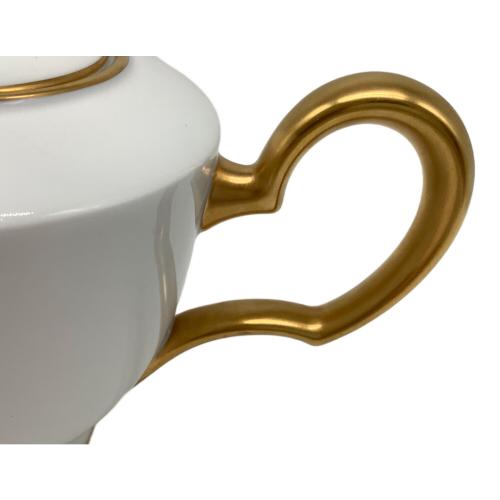 大倉陶園 (オオクラトウエン) ティーポット リムシェープ イニシャル入 ゴールドライン