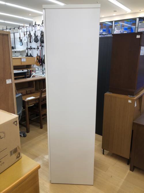 ニトリ ワードローブ ホワイト  2枚扉 ミラー付き クエス