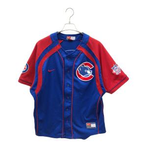 00sベースボールシャツ シカゴ・カブス ＃25 LEE メンズ SIZE M ブルー×レッド 古着 GENUINE MERCHANDISE