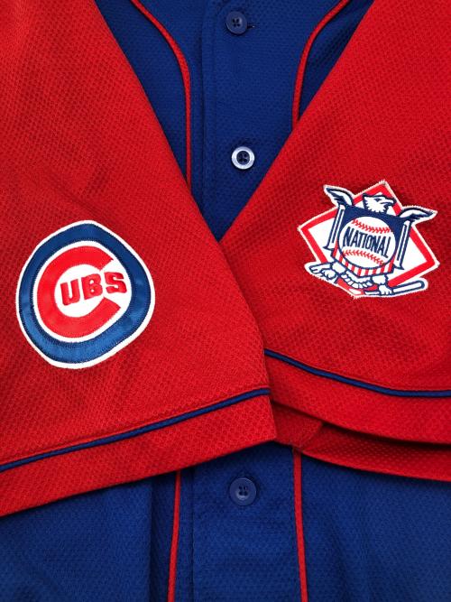 00sベースボールシャツ シカゴ・カブス ＃25 LEE メンズ SIZE M ブルー×レッド 古着 GENUINE MERCHANDISE