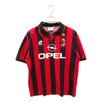 ACミラン (エーシーミラン) 90sサッカーユニフォーム メンズ 古着 95-96シーズン レッド×ブラック