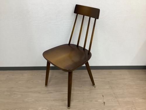 飛騨産業 (ヒダサンギョウ) ダイニングチェアー ブラウン タグ付 B VZ213N TSUGUMI チェア