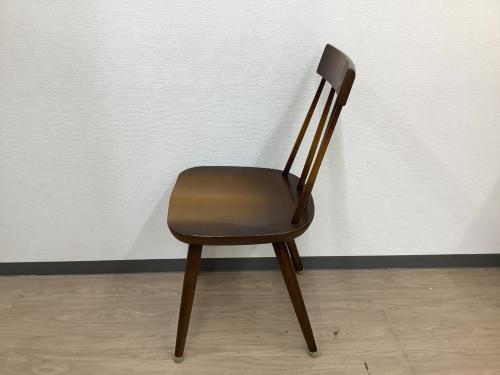 飛騨産業 (ヒダサンギョウ) ダイニングチェアー ブラウン タグ付 B VZ213N TSUGUMI チェア