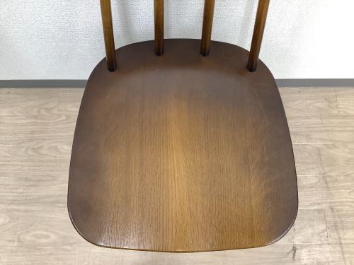 飛騨産業 (ヒダサンギョウ) ダイニングチェアー ブラウン タグ付 B VZ213N TSUGUMI チェア