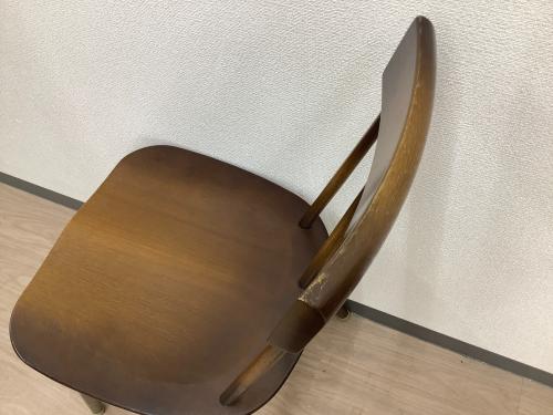 飛騨産業 (ヒダサンギョウ) ダイニングチェアー ブラウン タグ付 B VZ213N TSUGUMI チェア