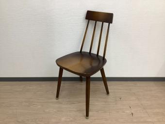 飛騨産業 (ヒダサンギョウ) ダイニングチェアー ブラウン タグ付 C VZ213N TUGUMI チェア