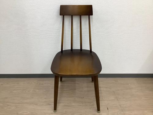 飛騨産業 (ヒダサンギョウ) ダイニングチェアー ブラウン タグ付 C VZ213N TUGUMI チェア