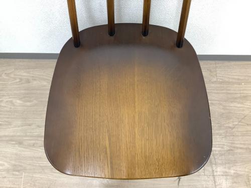 飛騨産業 (ヒダサンギョウ) ダイニングチェアー ブラウン タグ付 C VZ213N TUGUMI チェア