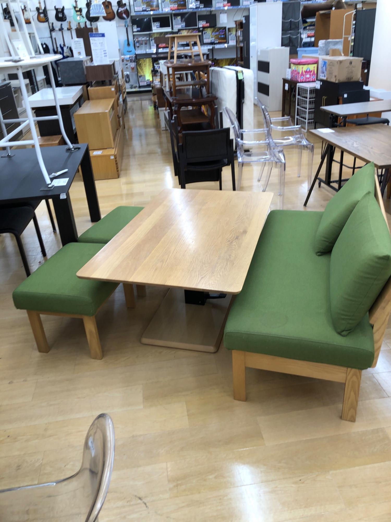 園田産業 (ソノダサンギョウ) ベンチダイニング4点セット ナチュラル