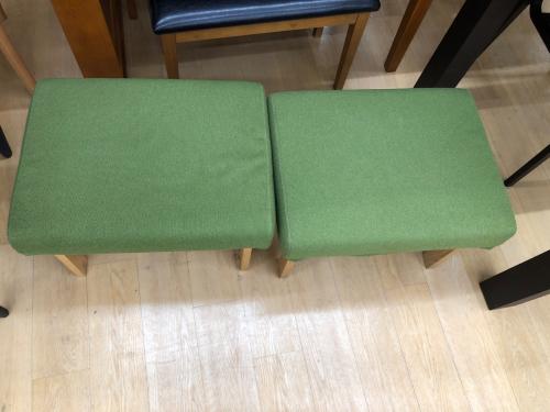 園田産業 (ソノダサンギョウ) ベンチダイニング4点セット ナチュラル×グリーン 昇降式