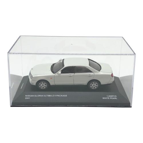 モデルカー JC02006WP NISSAN GLORIA ULTIMA-Z V PACKAGE 2001 White pearl