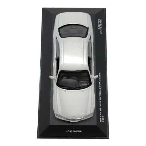 モデルカー JC02006WP NISSAN GLORIA ULTIMA-Z V PACKAGE 2001 White pearl