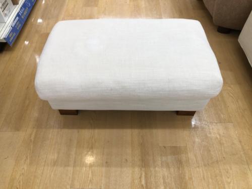 ACTUS (アクタス) 2人掛けソファー ホワイト オットマン付