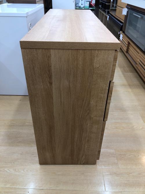 ニトリ キッチンカウンター ナチュラル  引き出し付 エトナ