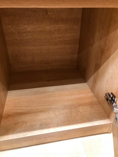 ニトリ キッチンカウンター ナチュラル  引き出し付 エトナ