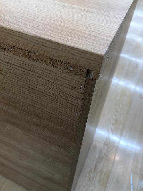 ニトリ キッチンカウンター ナチュラル  引き出し付 エトナ